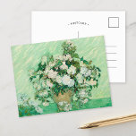 Rose | Vincent van Gogh Postkarte<br><div class="desc">Rose (1890) des niederländischen Postimpressionisten Vincent Van Gogh. Das Original ist ein Ölgemälde auf der Leinwand,  das ein Stillleben von weißen Rosen vor einem hellgrünen Hintergrund darstellt. Verwenden Sie die Entwurfstools,  um einen benutzerdefinierten Text hinzuzufügen oder das Bild zu personalisieren.</div>