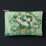 Rose | Vincent Van Gogh Zubehörtasche<br><div class="desc">Rose (1890) des niederländischen Postimpressionisten Vincent Van Gogh. Das Original ist ein Ölgemälde auf der Leinwand,  das ein Stillleben von weißen Rosen vor einem hellgrünen Hintergrund darstellt. Verwenden Sie die Entwurfstools,  um einen benutzerdefinierten Text hinzuzufügen oder das Bild zu personalisieren.</div>