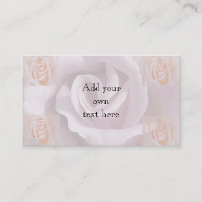 Rose Visitenkarte (Vorderseite)