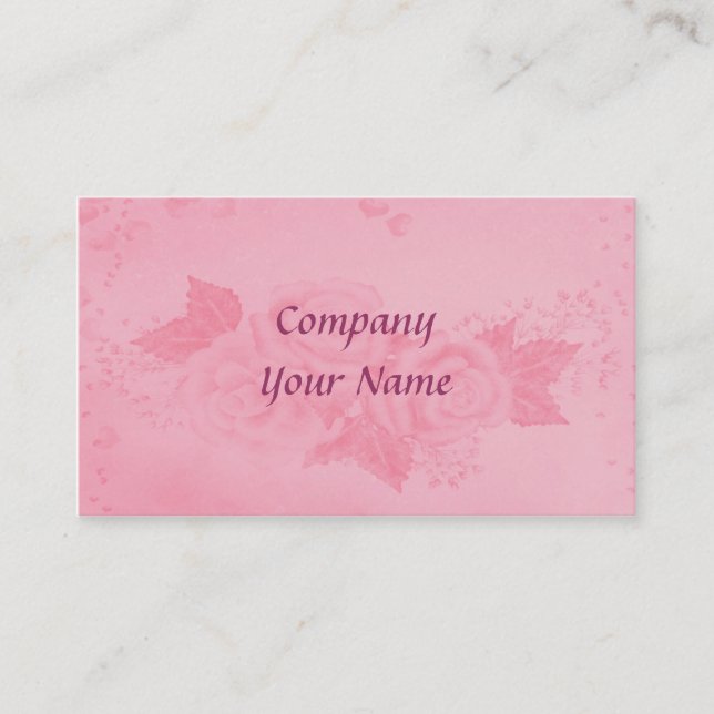 Rose Visitenkarte (Vorderseite)