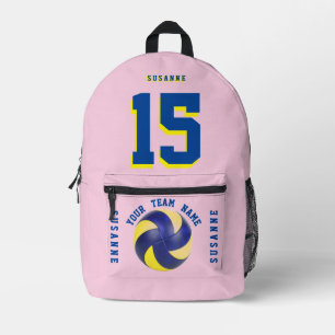 Rose Volleyballspieler Rucksack Rosa blau sportlic