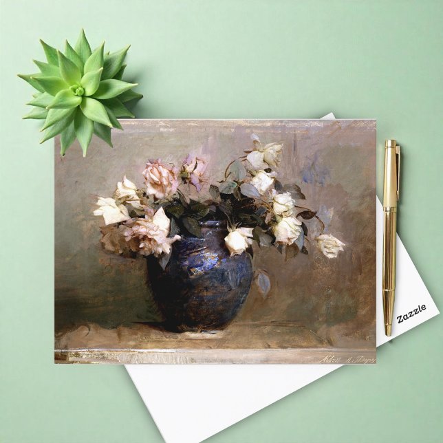 Rose von Abbott Handerson Thayer Postkarte (Von Creator hochgeladen)