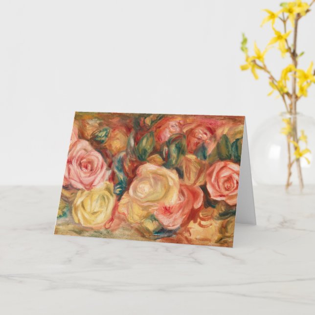 Rose von Auguste Renoir Karte (Gelbe Blume)