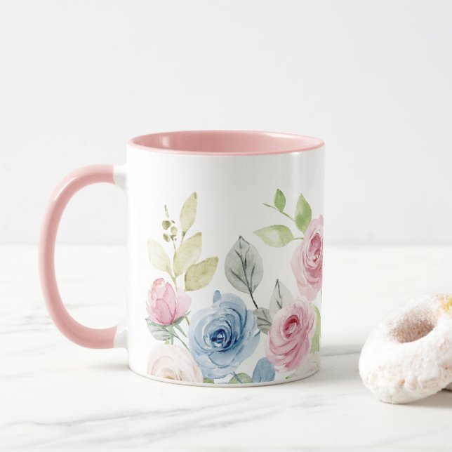 Rose von Blume Tasse (Mit Donut)