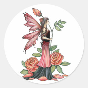 Rose von Feuerschutzaufklebern Runder Aufkleber