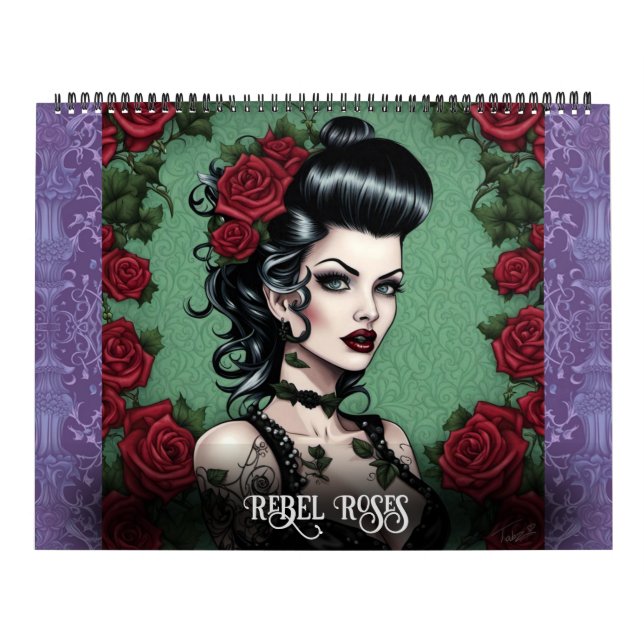 Rose von Ivy und Bat Art Calendar Kalender (Titelbild)
