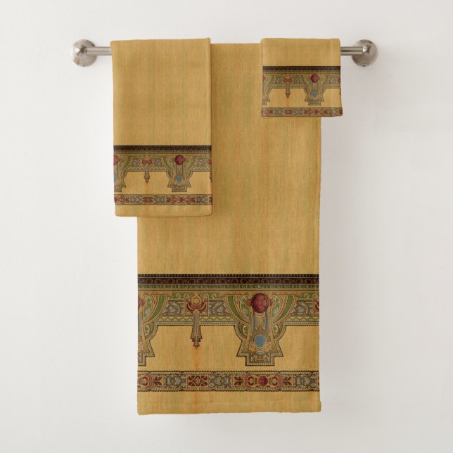 Rose von Kunst und Handwerk, Handwerker oder Missi Badhandtuch Set (Insitu)