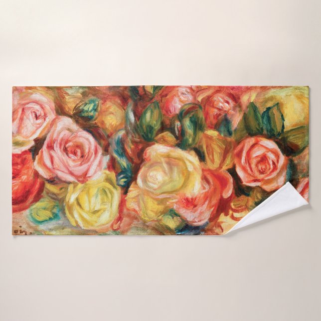 Rose von Pierre Auguste Renoir Badehandtuch (Badehandtuch)