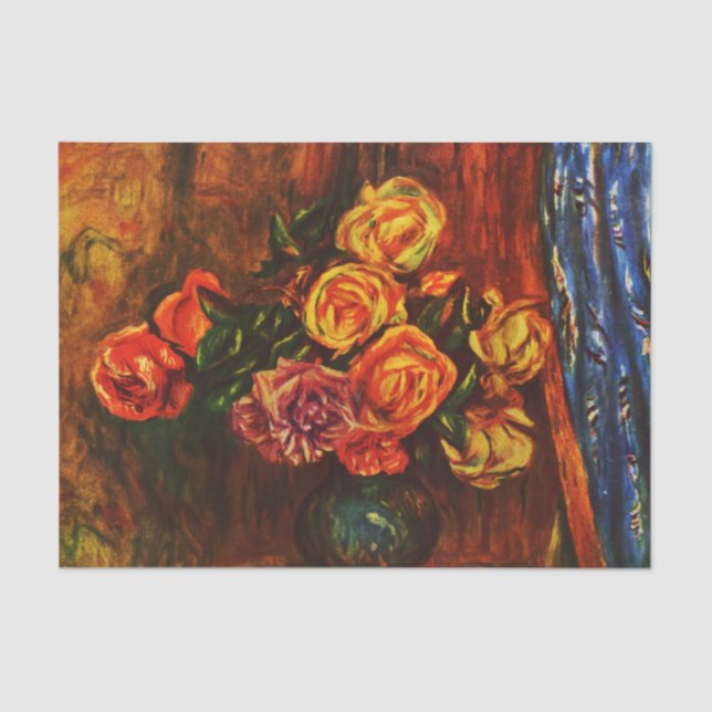Rose von Pierre-Auguste Renoir   Seidenpapier (Vorderseite)
