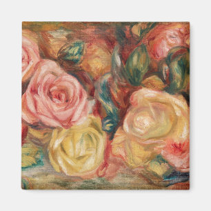 Rose von Renoir Impressionist Painting Magnet