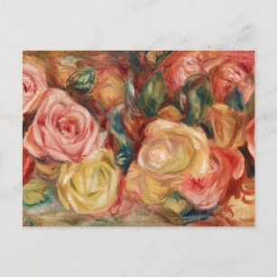 Rose von Renoir Impressionist Painting Postkarte