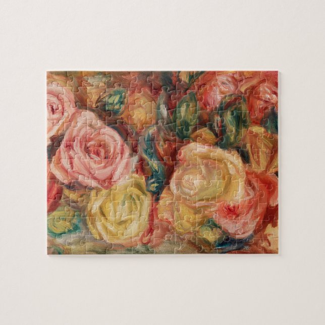 Rose von Renoir Impressionist Painting Puzzle (Horizontal)