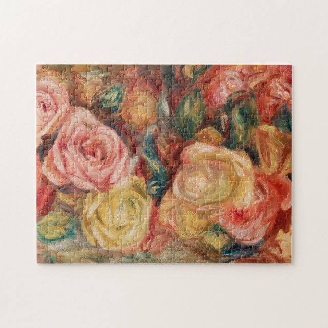 Rose von Renoir Impressionist Painting Puzzle (Horizontal)