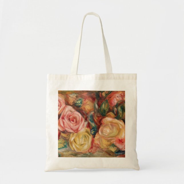 Rose von Renoir Impressionist Painting Tragetasche (Vorne)