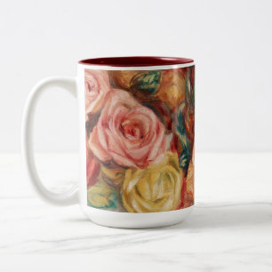 Rose von Renoir Impressionist Painting Zweifarbige Tasse