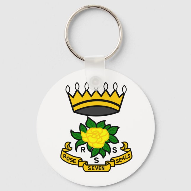 Rose von sieben Siegeln Schlüsselkette für RSS Schlüsselanhänger (Vorderseite)