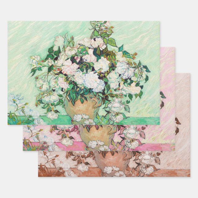 Rose von Vincent Van Gogh, Decoupage Geschenkpapier Set (Set)