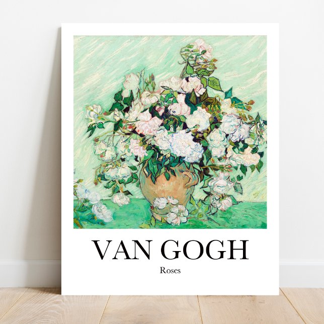Rose von Vincent van Gogh Poster (Van Gogh's Bold Roses: Bring vibrancy to your walls! High-quality art poster)