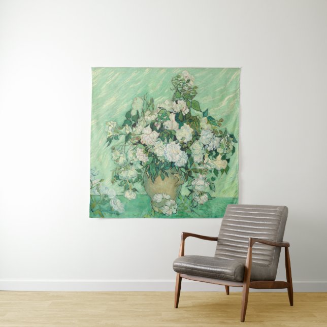 Rose von Vincent Van Gogh Wandteppich (Beispiel)