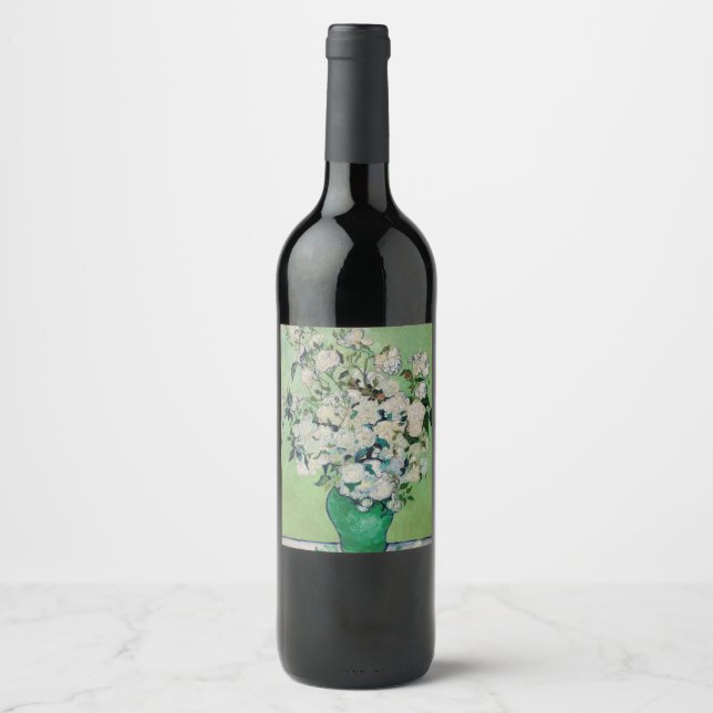 Rose von Vincent Van Gogh Weinetikett (Vorderseite)