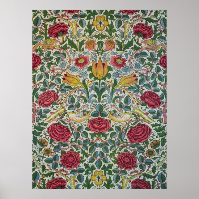 Rose von William Morris Poster (Vorne)