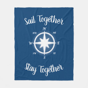 Rose von Windschutzscheiben Nautical Compass Custo Fleecedecke