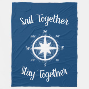 Rose von Windschutzscheiben Nautical Compass Custo Fleecedecke