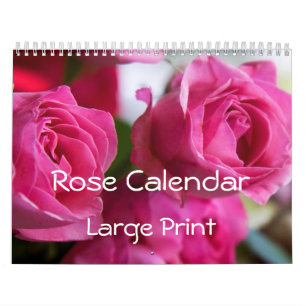 Rose Wall Calendar Großer Druck Kalender