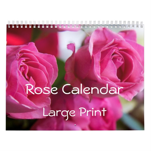 Rose Wall Calendar Großer Druck Kalender (Titelbild)
