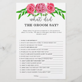 Rose Was hat der Bräutigam zu Brautspiel gesagt