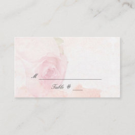 Rose Wasserfarbe | Hochzeit Platzkarte