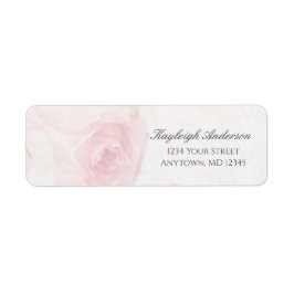 Rose Wasserfarbe | RÜCKSENDEADRESSE