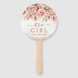 Rose Wasserfarbe Wasserfarbe Es ist eine Girl Baby Fächer