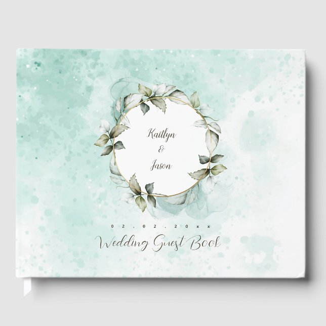 Rose Watercolor Gästebuch (Vorderseite)