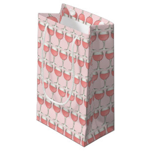 Rosé-Wein-Glas Weinberg Brautparty Kleine Geschenktüte