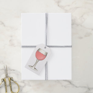 Rosé Weinglas Rosa Rosa Zinfandel-Rose Geschenkanhänger