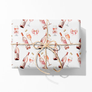 Rosé-Weinliebhaber Geschenkpapier Set