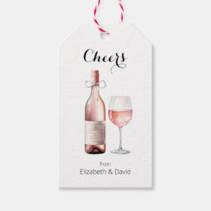Rosé-Weinliebhaber Prost auf dich  Geschenkanhänger