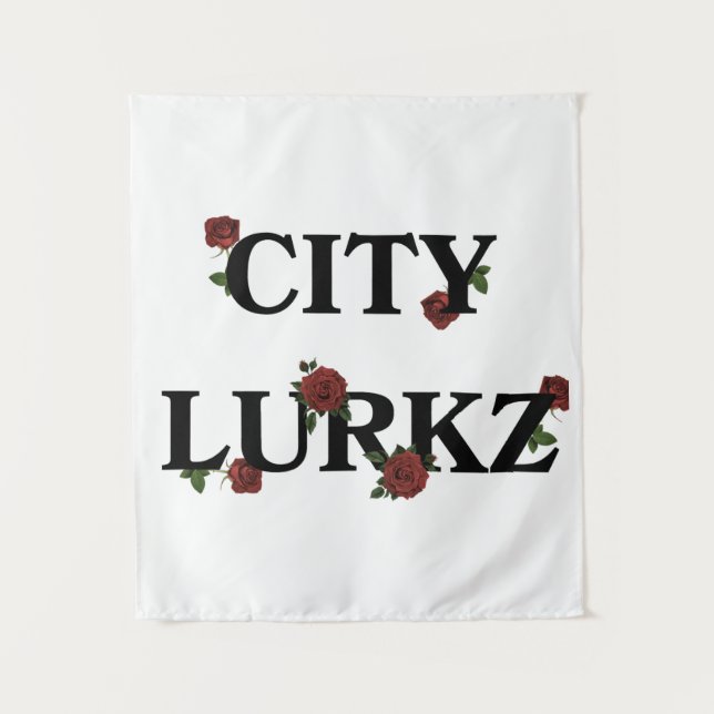 Rose weiß wandteppich (Vorderseite)