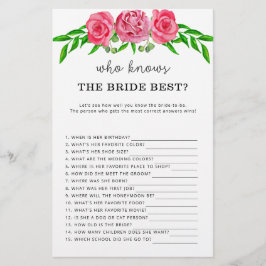 Rose Wer das beste Brautspiel kennt