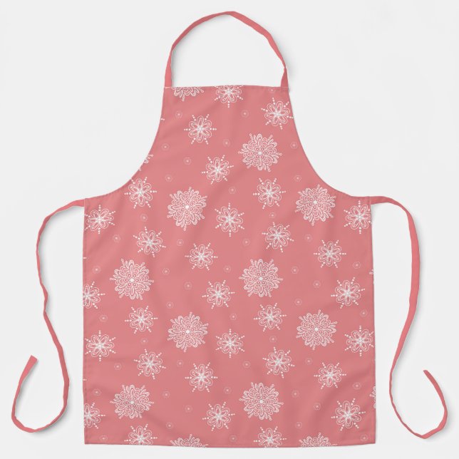 Rose Whimsical Himmlisch Floral Groß Schürze (Vorderseite)