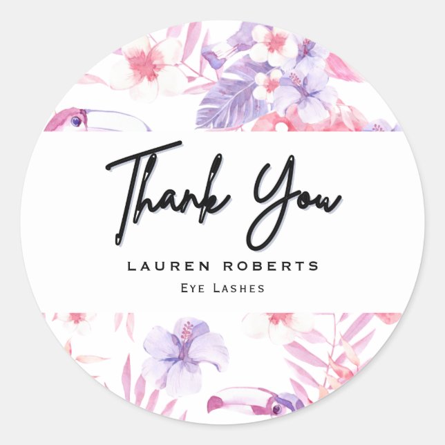 Rose White Luxe Eyelashes Runder Aufkleber (Vorderseite)