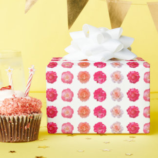 Rose wiederholt Geschenkpapier