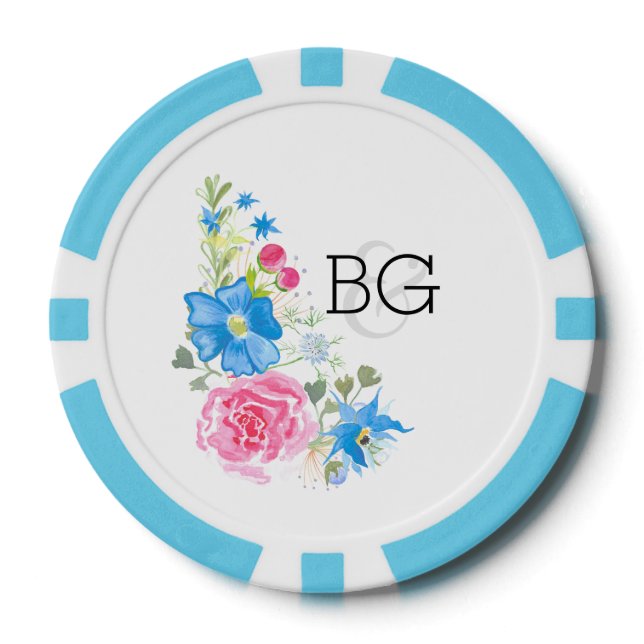 Rose Wildforelle | Personalisieren Pokerchips (Vorderseite)