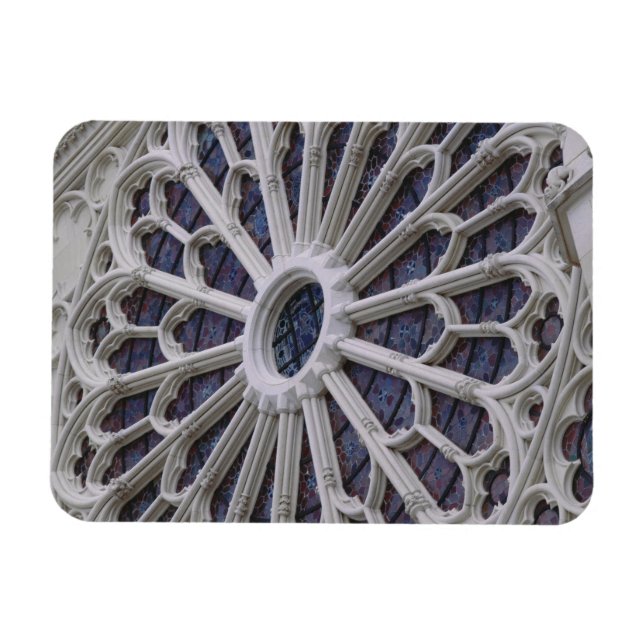 Rose window from the west facade, c.1270 magnet (Horizontal)