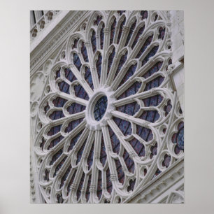 Rose window from the west facade, c.1270 poster