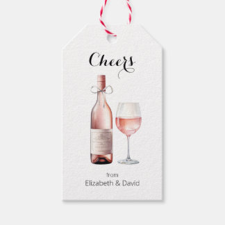 Rosé Wine Lover freut sich auf Sie Geschenkanhänger
