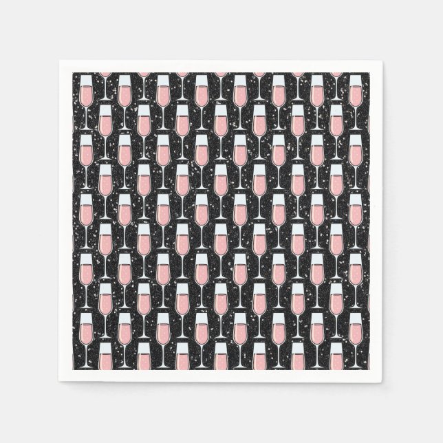 Rose Wine Pattern Serviette (Vorderseite)