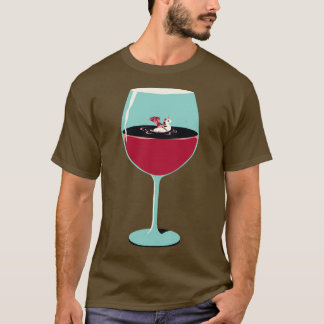Rose Wine Summer Design Urlaub für Erwachsene nach T-Shirt