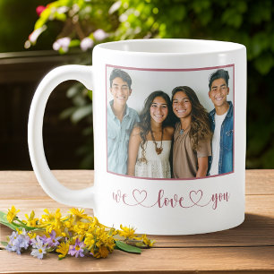 Rose - Wir Liebe Sie - Foto der Mutter Kaffeetasse